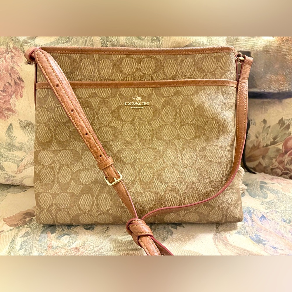 Authentic Coach file crossbody bag